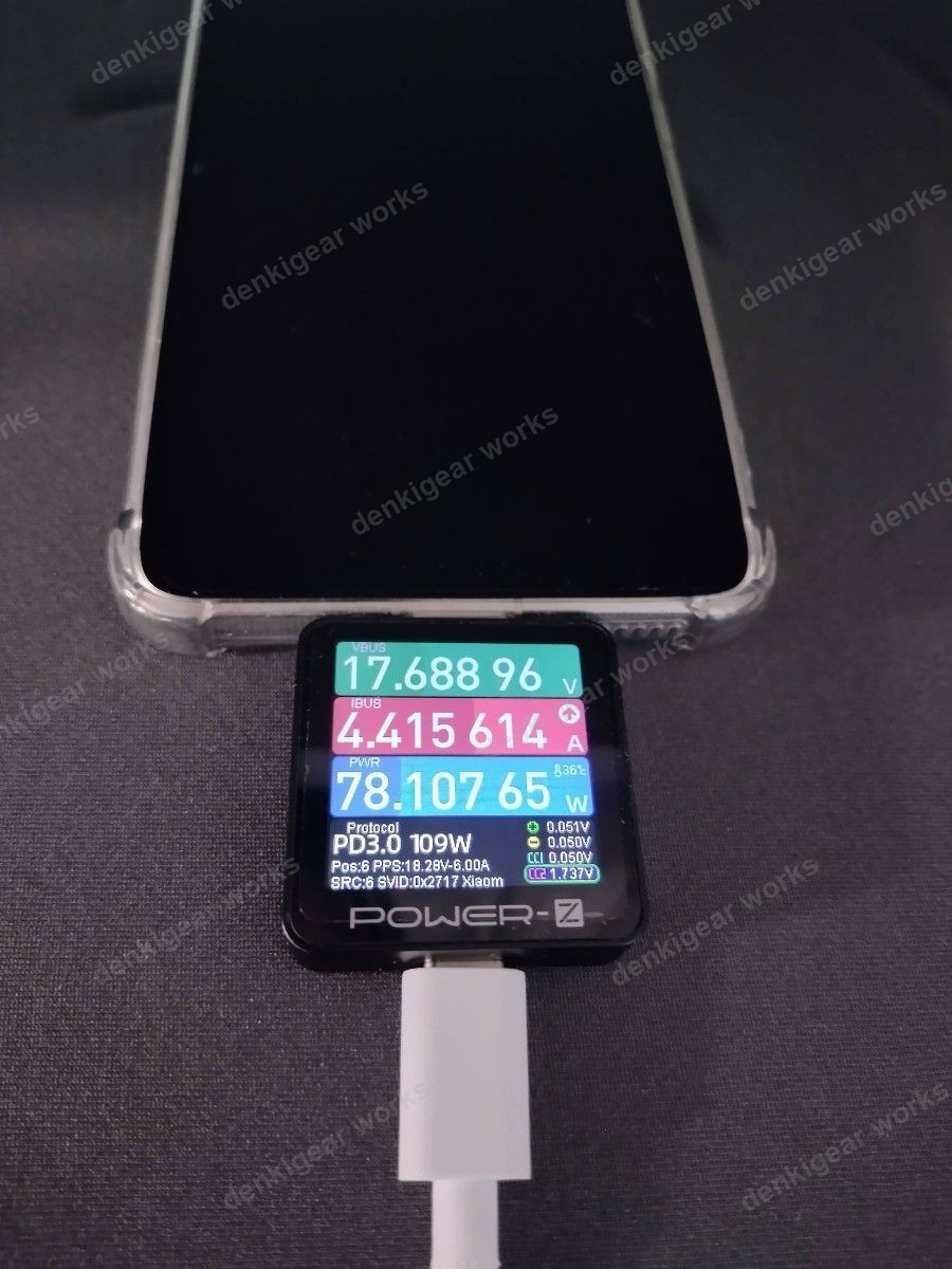 USBテスター KM003C デジタルマルチメーター Xiaomi 120W計測対応